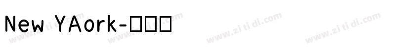 New YAork字体转换